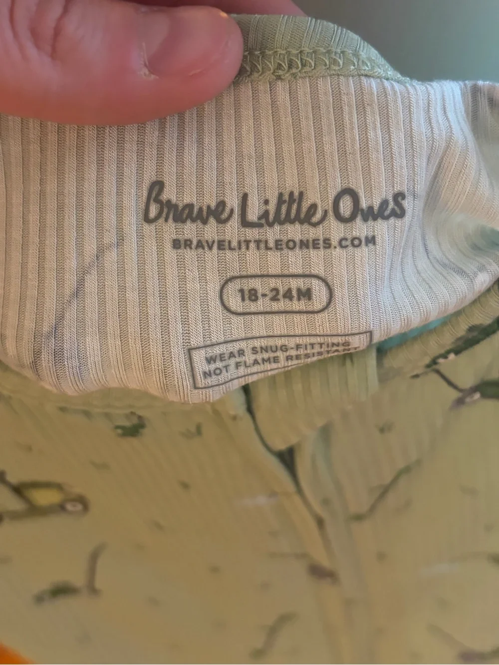 NWT Brave Little Ones Ribbed Bamboo Lawn Mower Print Shortie Baby Romper 18-24M
